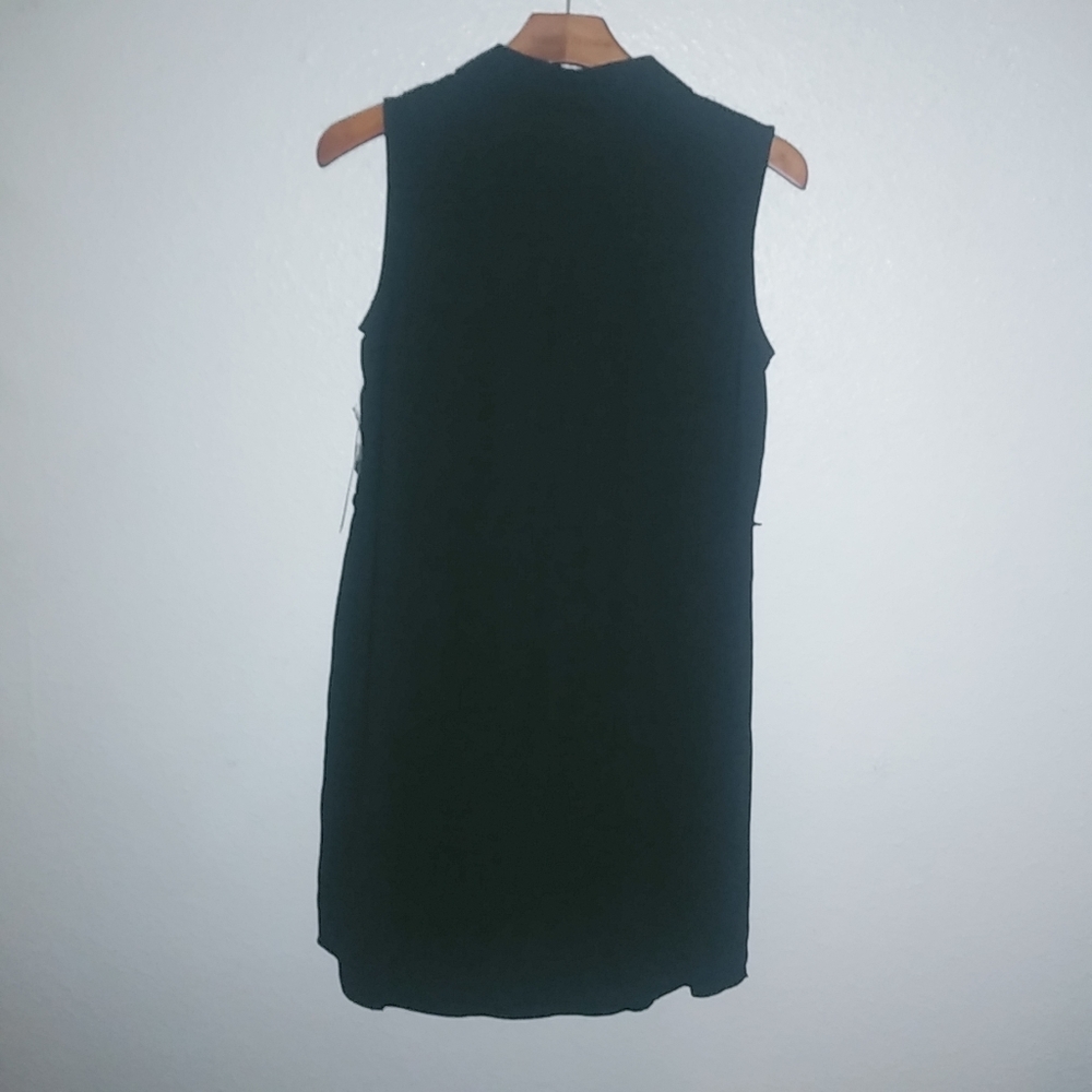 Apt.9 6 Sleeveless Soft Shirt Dress Black Button Down Front Funeral New! - Picture 7 of 9